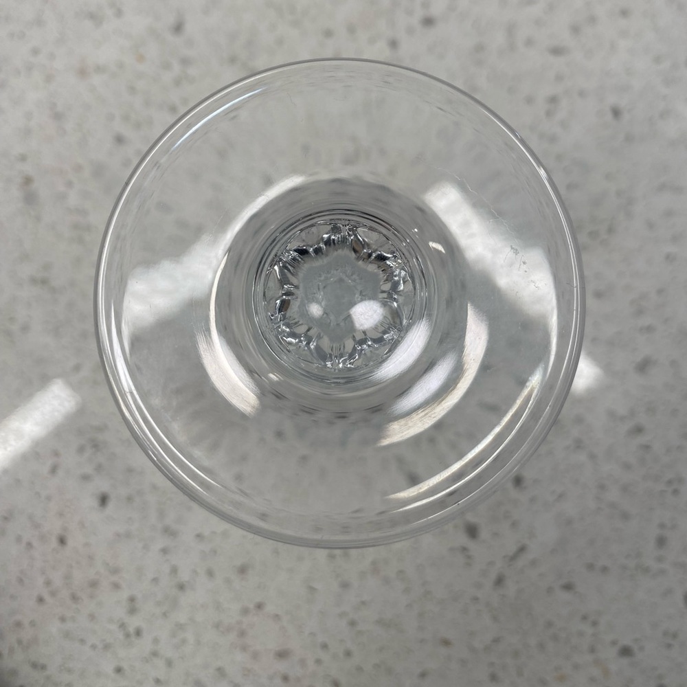 Vintage Cristal D'arques France Longchamp Cut Crystal Wine Glass 6 3/8” Set of 2 - Picture 5 of 8